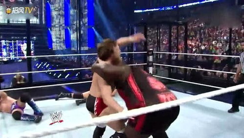 wwe摔角場(chǎng)最強(qiáng)男人,1v4面無懼色,打趴一片