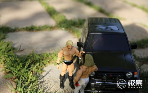 曬物 絕版tamiya cc01車模與摔跤人偶故事片