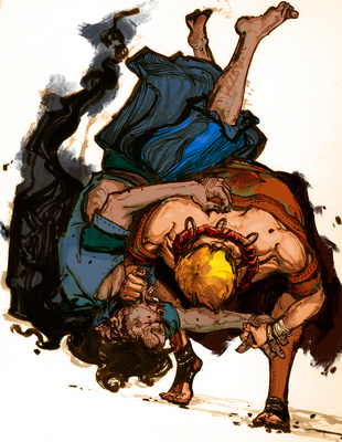 摔跤的哲學(xué)|動漫|單幅漫畫|幻想的戈雅 