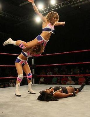 幻燈:英雙胞胎美女酷愛摔跤 性感攻擊性十足