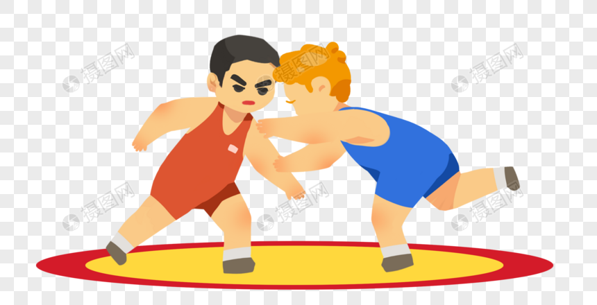 奧運摔跤元素素材下載-正版素材401301788