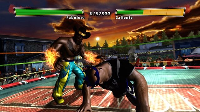 《霍克浩根摔跤》游戲實景截圖 摔角對決的精彩瞬間